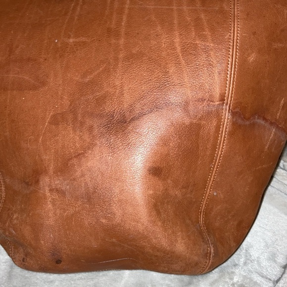 Coach Brown Leather Tote Bag vintage hobo XL duffle purse 4082 brown large - Picture 6 of 16